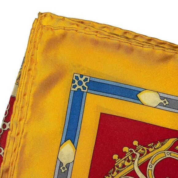 Hermès HERMES Vintage Les Muserolles Motif 90cm Square Silk Scarf - Picture 9 of 16